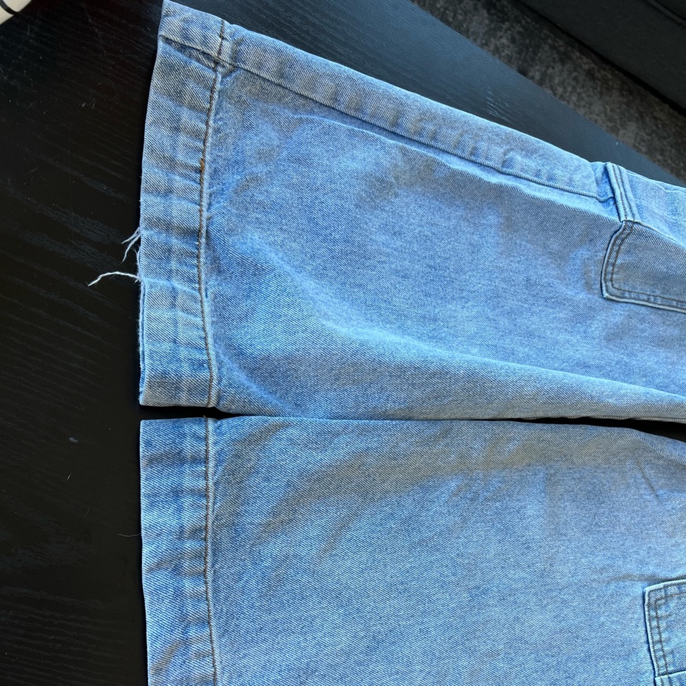 brandy melville wide leg cargo jeans - Picture 2 of 5